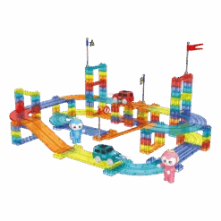 Kids Magnetic Tiles Blocks Railcar Building Educational Toys Children Gift Play