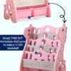 Kids Bookshelf Bookcase Magazine Rack Organiser Shelf Children Pink