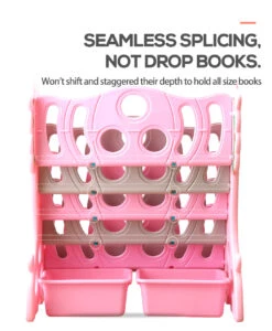 Kids Bookshelf Bookcase Magazine Rack Organiser Shelf Children Pink 24 Kids Bookshelf Bookcase Magazine Rack Organiser Shelf Children Pink -Baby Products Shop BO1017 PK 09