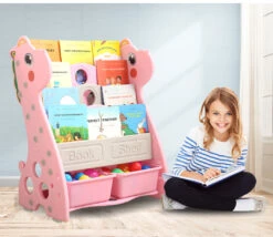 Kids Bookshelf Bookcase Magazine Rack Organiser Shelf Children Pink 19 Kids Bookshelf Bookcase Magazine Rack Organiser Shelf Children Pink -Baby Products Shop BO1017 PK 28 E6 94 B9 29 03
