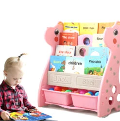 Kids Bookshelf Bookcase Magazine Rack Organiser Shelf Children Pink 25 Kids Bookshelf Bookcase Magazine Rack Organiser Shelf Children Pink -Baby Products Shop BO1017 PK 28 E6 94 B9 29 12