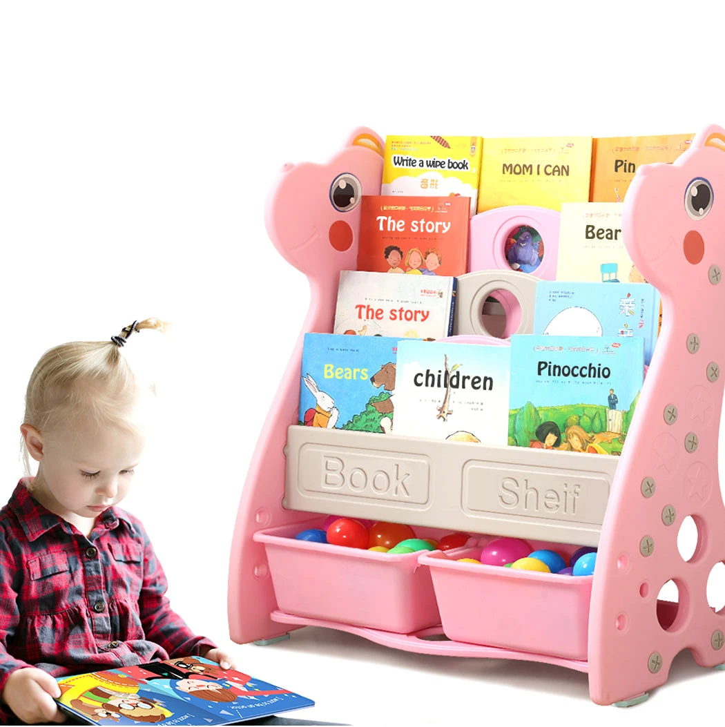 Kids Bookshelf Bookcase Magazine Rack Organiser Shelf Children Pink 13 Kids Bookshelf Bookcase Magazine Rack Organiser Shelf Children Pink - Image 11