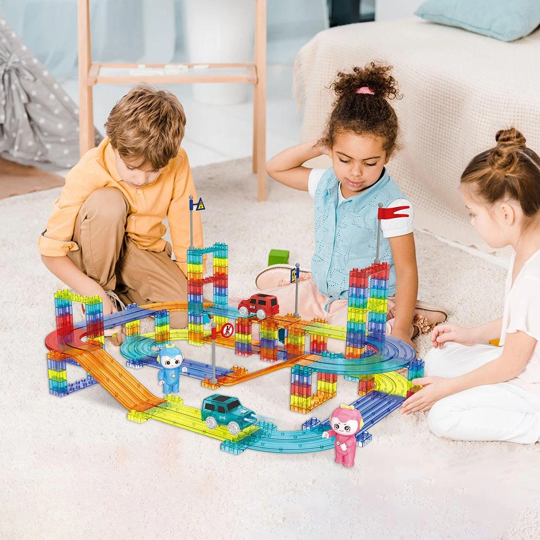 Kids Magnetic Tiles Blocks Railcar Building Educational Toys Children Gift Play 11 Kids Magnetic Tiles Blocks Railcar Building Educational Toys Children Gift Play - Image 9