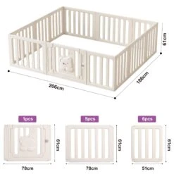 Kids Playpen Baby Safety Gate With Lock Toddler Play Game Toy 26 Kids Playpen Baby Safety Gate With Lock Toddler Play Game Toy -Baby Products Shop WH 62bf3a95 46f6 49cd 8e54 bd64cd98a0ad