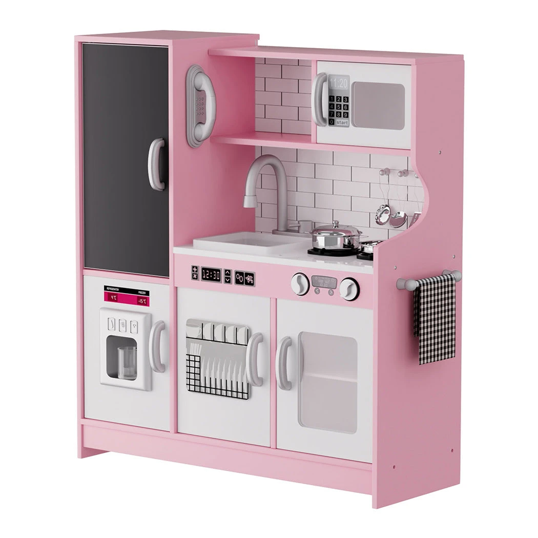 Kids Kitchen Set Wooden Pretend Play Cooking Toys Playset Oven Children 11 Kids Kitchen Set Wooden Pretend Play Cooking Toys Playset Oven Children - Image 9