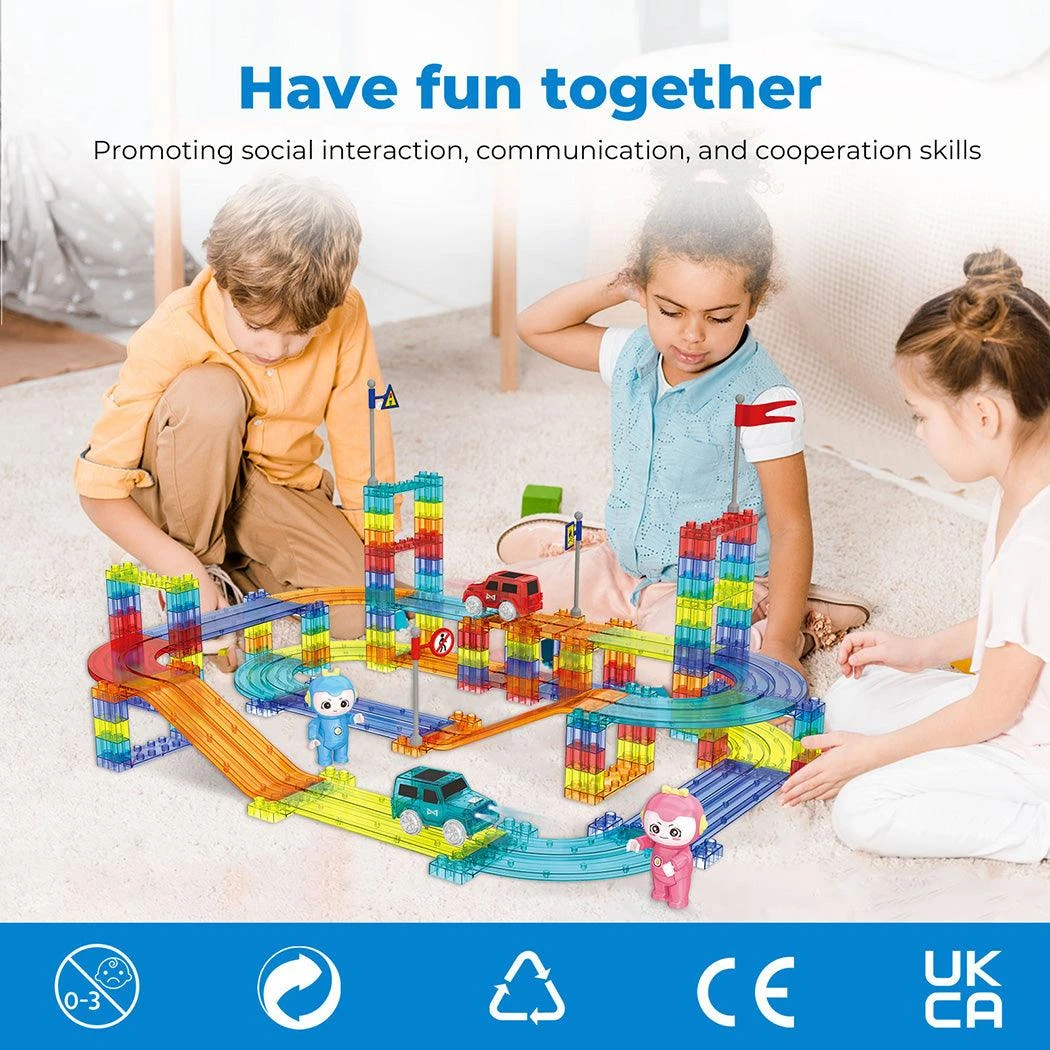 Kids Magnetic Tiles Blocks Railcar Building Educational Toys Children Gift Play 15 Kids Magnetic Tiles Blocks Railcar Building Educational Toys Children Gift Play - Image 13