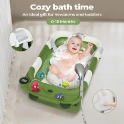 Foldable Baby Bathtub – With Thermometer & Cushion -Baby Products Shop WP01 cd41247b 164f 4dc0 81fd 42b386669850