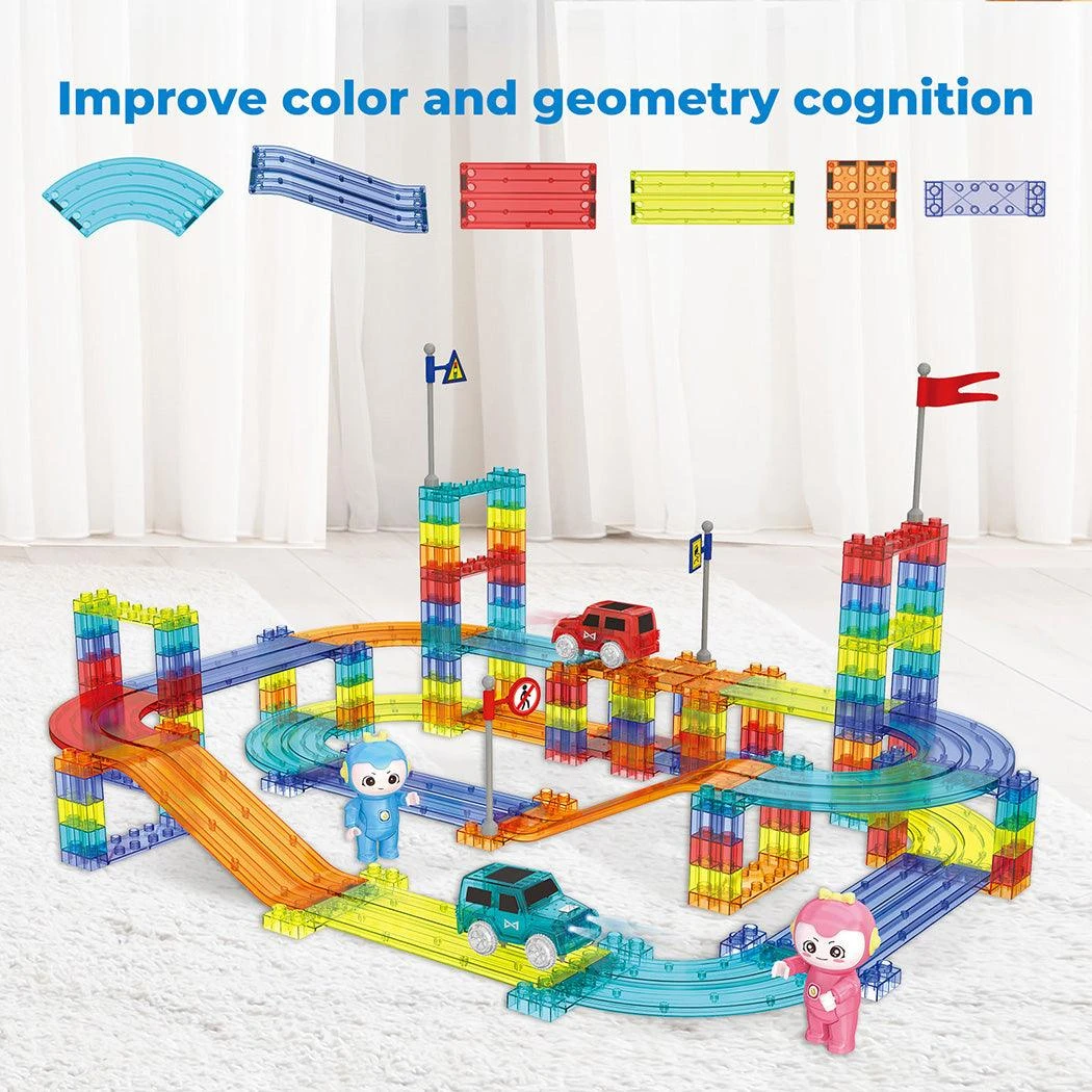 Kids Magnetic Tiles Blocks Railcar Building Educational Toys Children Gift Play 16 Kids Magnetic Tiles Blocks Railcar Building Educational Toys Children Gift Play - Image 14