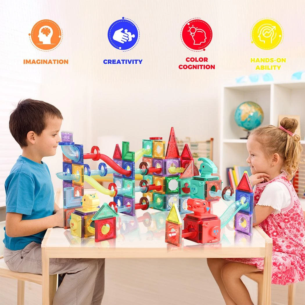 Kids Magnetic Tiles Blocks Dinosaur Building Educational Toys Children Gift Play 14 Kids Magnetic Tiles Blocks Dinosaur Building Educational Toys Children Gift Play - Image 12