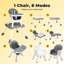 Baby High Chair 8-In-1 Removable Seat And Trays Eat Play Learn Table -Baby Products Shop WP02 e68e35ae 0809 4951 973d b35b3485ac4a
