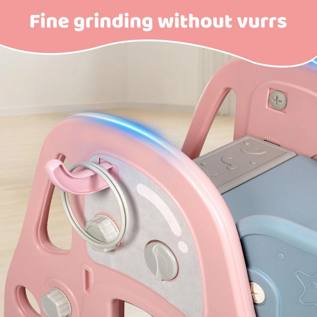 Kid Slide Set Basketball Hoop Indoor Outdoor Playground Activity Center 12 Kid Slide Set Basketball Hoop Indoor Outdoor Playground Activity Center - Image 10