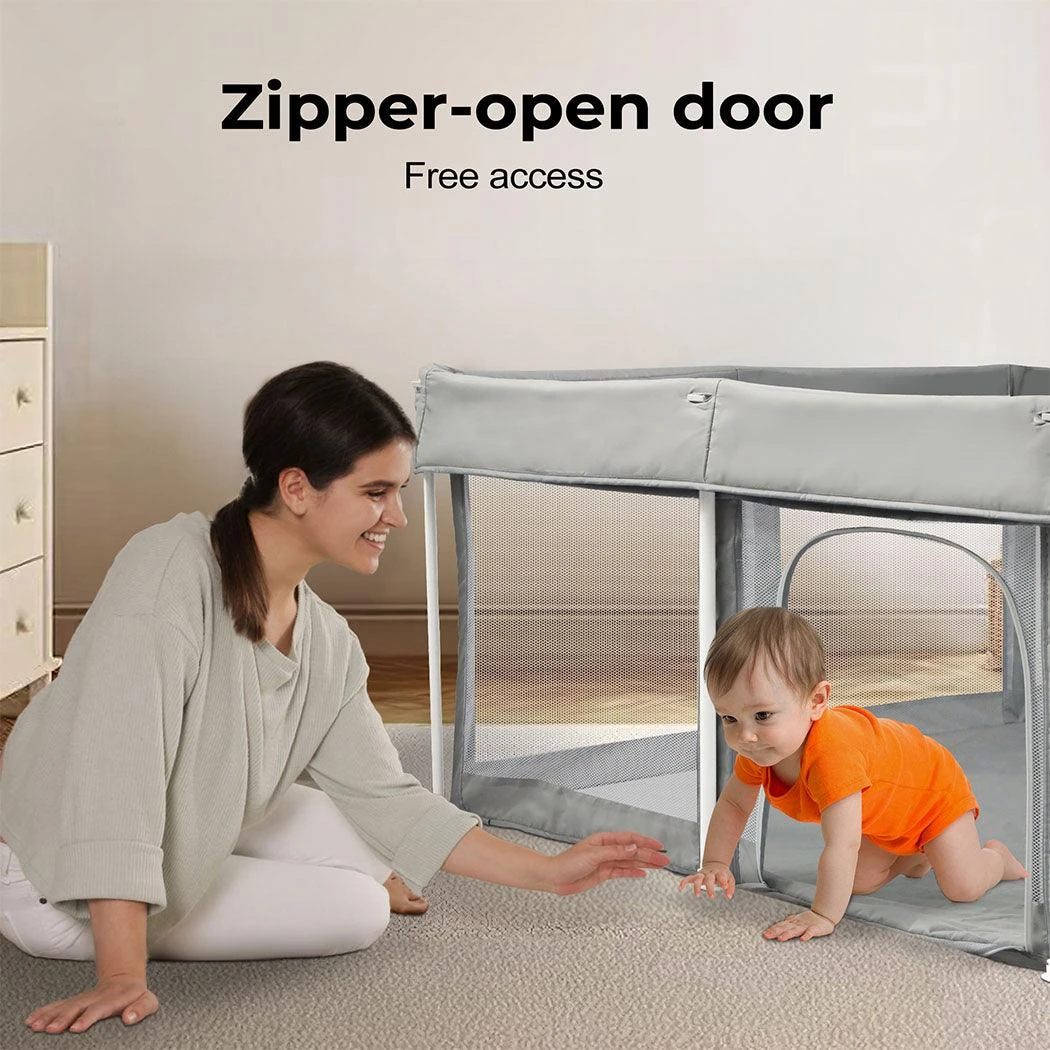 Kids Playpen Pop-up Foldable Baby Safety Mesh Fence Toddler Play Center 5 Kids Playpen Pop-up Foldable Baby Safety Mesh Fence Toddler Play Center - Image 3
