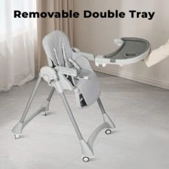 Baby High Chair Folding Double Trays Adjustable Height Wheel Eating 29 Baby High Chair Folding Double Trays Adjustable Height Wheel Eating -Baby Products Shop WP04 ab6a05a4 27ca 41f8 8e06 92cb67515dd5