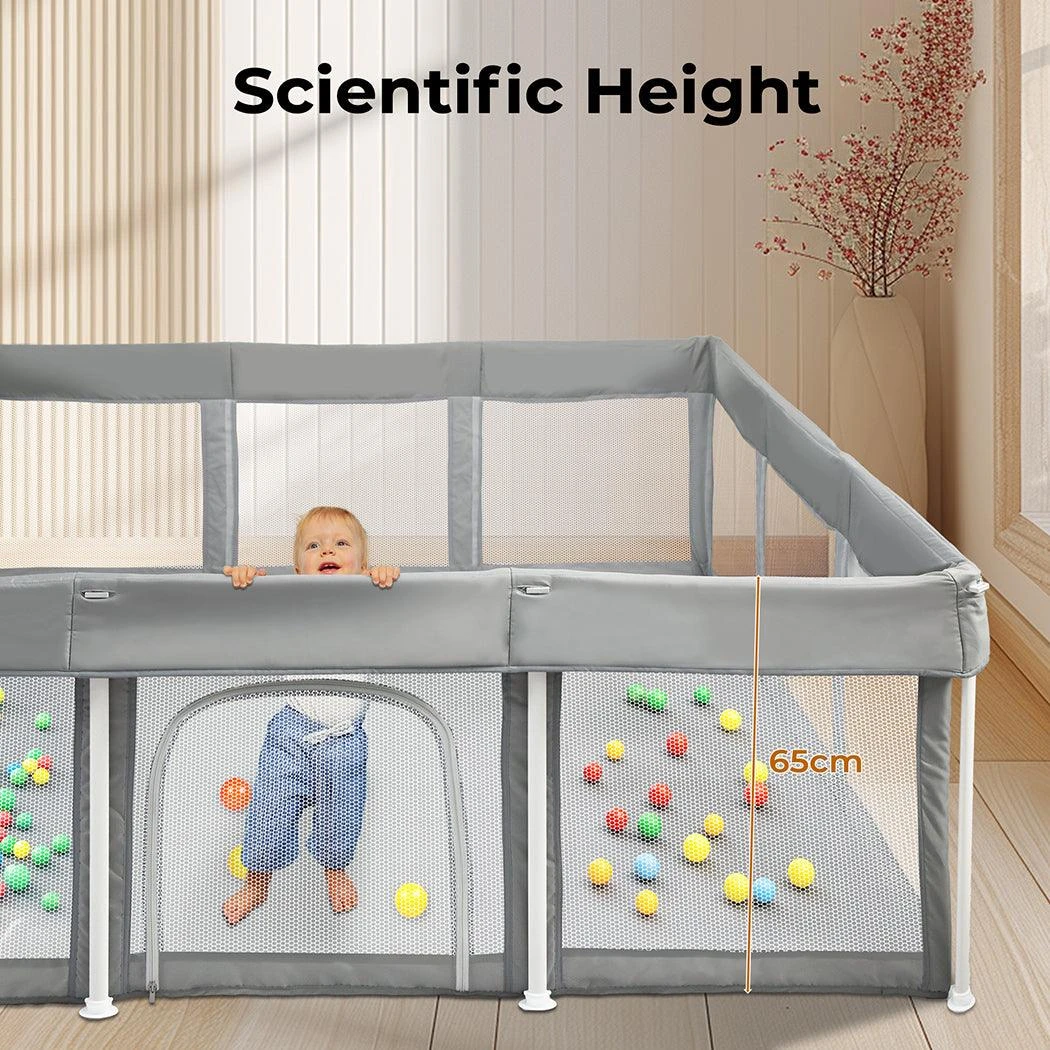 Kids Playpen Pop-up Foldable Baby Safety Mesh Fence Toddler Play Center 12 Kids Playpen Pop-up Foldable Baby Safety Mesh Fence Toddler Play Center - Image 10
