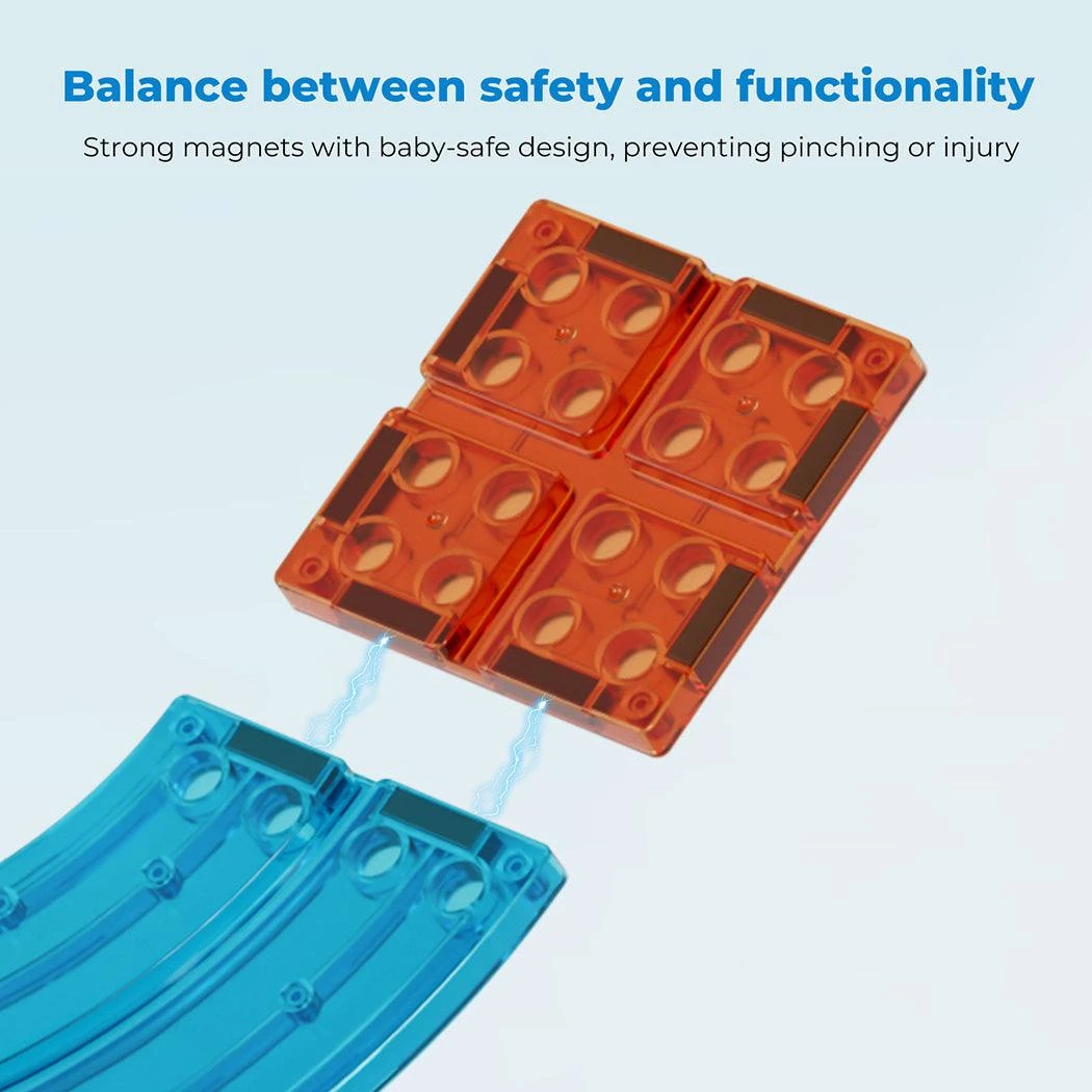 Kids Magnetic Tiles Blocks Railcar Building Educational Toys Children Gift Play 22 Kids Magnetic Tiles Blocks Railcar Building Educational Toys Children Gift Play - Image 20