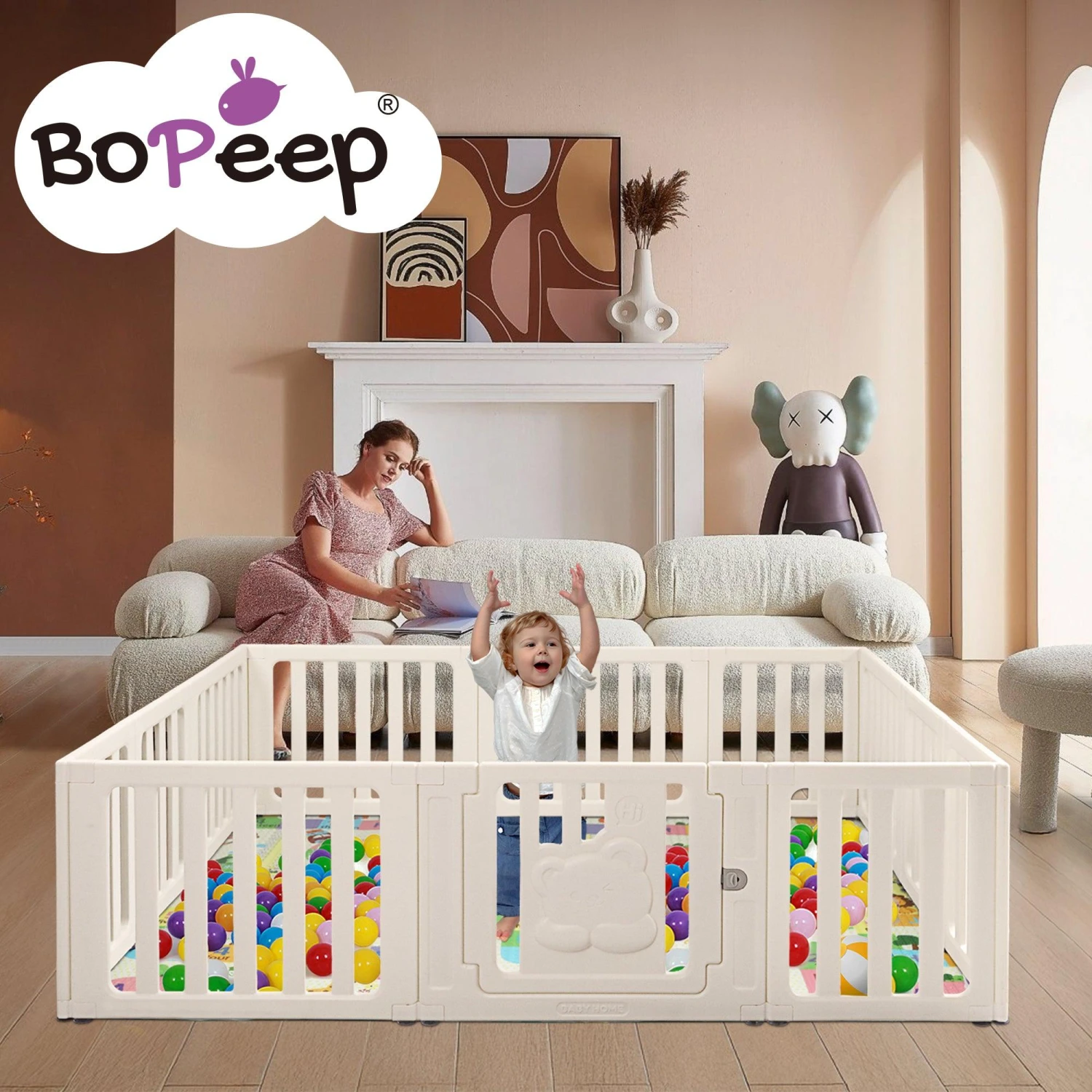 Kids Playpen Baby Safety Gate With Lock Toddler Play Game Toy 22 Kids Playpen Baby Safety Gate With Lock Toddler Play Game Toy - Image 20