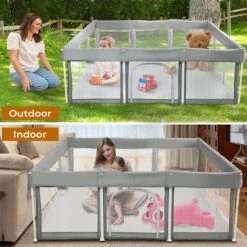 Kids Playpen Pop-up Foldable Baby Safety Mesh Fence Toddler Play Center 26 Kids Playpen Pop-up Foldable Baby Safety Mesh Fence Toddler Play Center -Baby Products Shop WP09 284e668f 114e 4e6f a10e d76b89052149