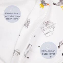 Domiamia Cotton Sleep Bag With Removable Long Sleeve-1.0 TOG (9-18 Mths) -Baby Products Shop domiamia cotton sleep bag with removable long sleeve 1 0 tog 9 18 mths lupipop 6