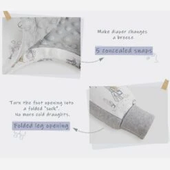 Domiamia Thick Padded Minky Dot Cotton Split-Leg Sleep Sack-2.5 TOG -Baby Products Shop domiamia thick padded minky dot cotton split leg sleep sack 2 5 tog lupipop 7