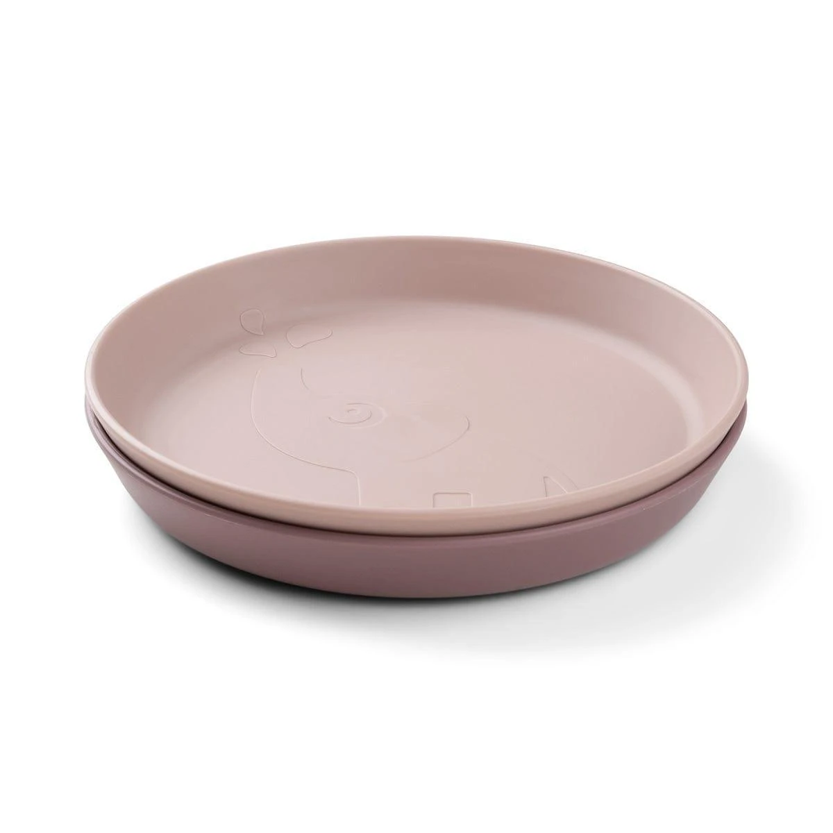 Done By Deer Kiddish Raffi Plate 2 Pack-Power Pink 3 Done By Deer Kiddish Raffi Plate 2 Pack-Power Pink