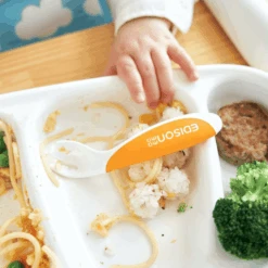 EDISON Mama ForkSpoon Beginner SetOrange Left Handed -Baby Products Shop edison mama forkspoon beginner setorange left handed lupipop 3