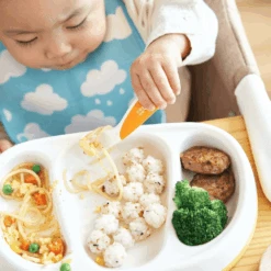 EDISON Mama ForkSpoon Beginner SetOrange Left Handed -Baby Products Shop edison mama forkspoon beginner setorange left handed lupipop 4