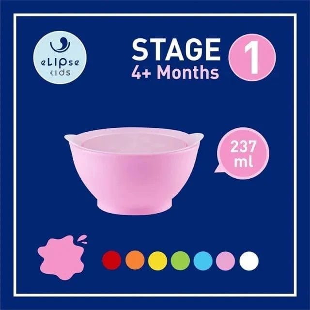Elipse Kids Spill-Proof Anti-Slip Bowl Stage 1 | Single Pack With Lid 4 Elipse Kids Spill-Proof Anti-Slip Bowl Stage 1 | Single Pack With Lid - Image 2