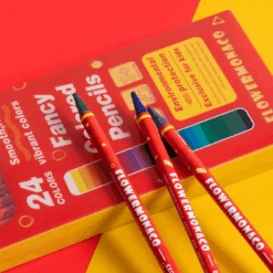 Flower Monaco Fancy Colour Pencils （Wood Free) -Baby Products Shop flower monaco fancy colour pencils wood free lupipop 9