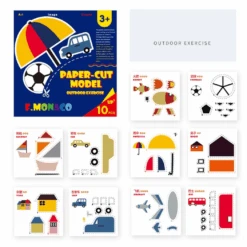 Flower Monaco Paper Cut Pack Of 3 -Baby Products Shop flower monaco paper cut pack of 3 lupipop 7