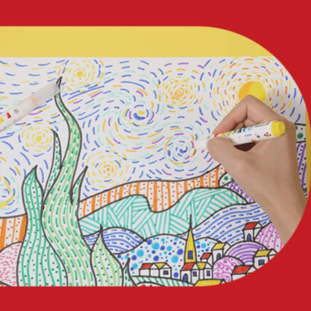 Flower Monaco Round Washable Marker 9 Flower Monaco Round Washable Marker - Image 7