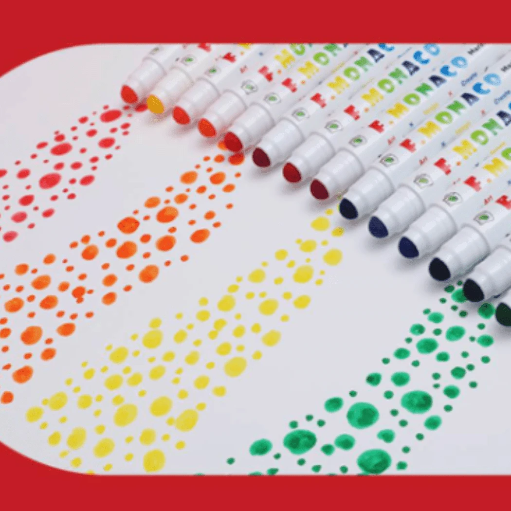 Flower Monaco Round Washable Marker 10 Flower Monaco Round Washable Marker - Image 8