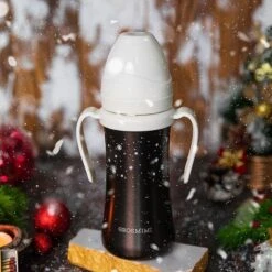 Grosmimi Dark Stainless Straw Cup 300ml -Baby Products Shop grosmimi dark stainless straw cup 300ml lupipop 6