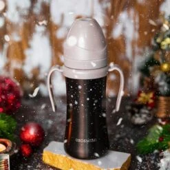 Grosmimi Dark Stainless Straw Cup 300ml -Baby Products Shop grosmimi dark stainless straw cup 300ml lupipop 7