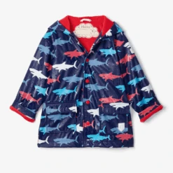 HATLEY Colour Changing Raincoat | Hungry Sharks -Baby Products Shop hatley colour changing raincoat or hungry sharks lupipop 2