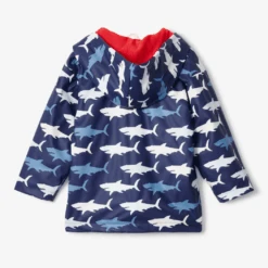 HATLEY Colour Changing Raincoat | Hungry Sharks -Baby Products Shop hatley colour changing raincoat or hungry sharks lupipop 3
