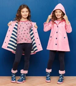 HATLEY Splash Rain Jacket | Pink & Navy -Baby Products Shop hatley splash rain jacket or pink and navy lupipop 7