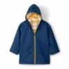 HATLEY Zip Up Splash Rain Jacket | Navy With Yellow Zip