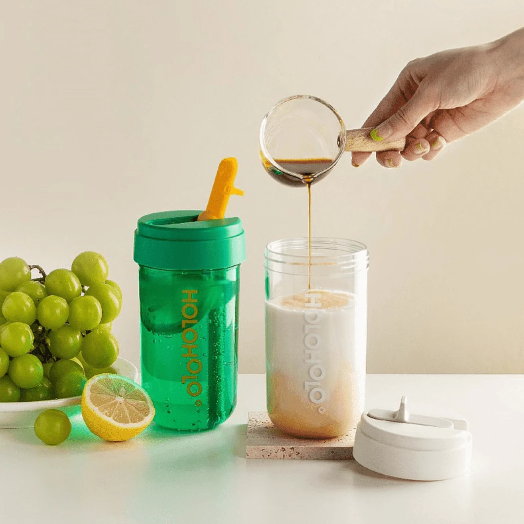 HOLOHOLO Heat-Resistant Reusable Coffee Cup Green 6 HOLOHOLO Heat-Resistant Reusable Coffee Cup Green - Image 4