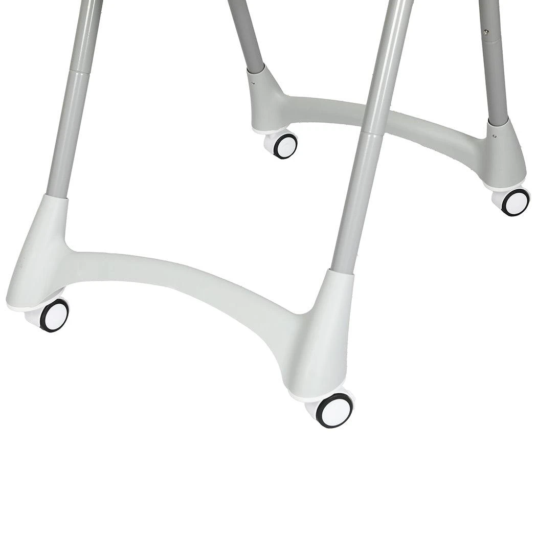 Baby High Chair Folding Double Trays Adjustable Height Wheel Eating 14 Baby High Chair Folding Double Trays Adjustable Height Wheel Eating - Image 12