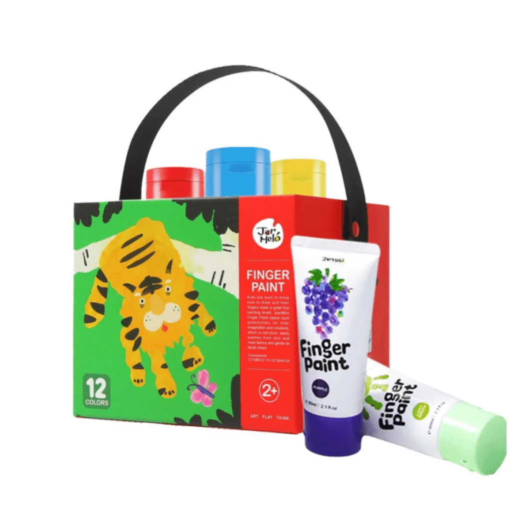 Jar Melo Finger Paint - 12 Colours Craft Kit 3 Jar Melo Finger Paint - 12 Colours Craft Kit