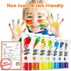 Jar Melo Finger Paint - 12 Colours Craft Kit 8 Jar Melo Finger Paint - 12 Colours Craft Kit -Baby Products Shop jar melo finger paint 12 colours craft kit lupipop 3