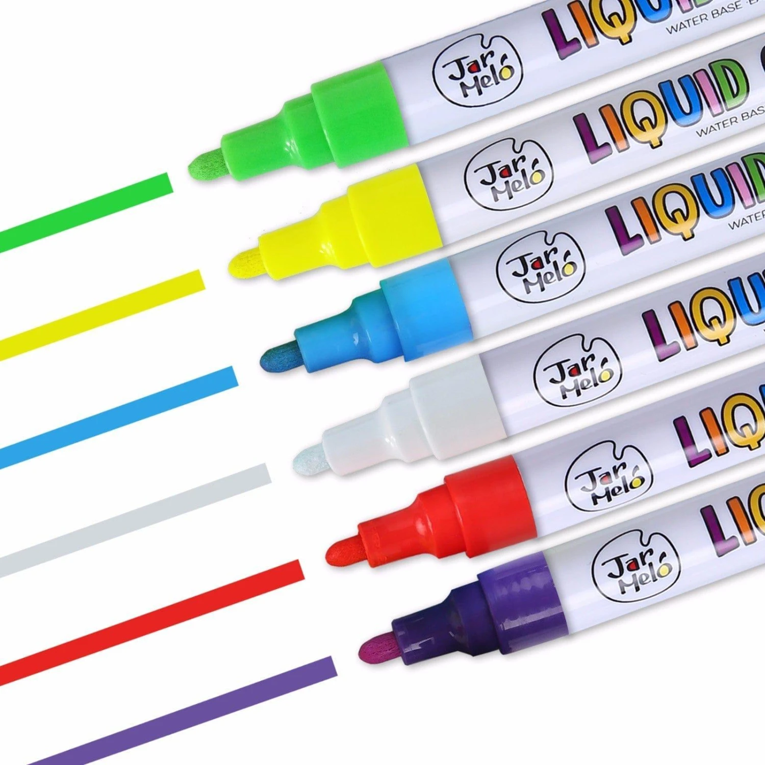 Jar Melo Liquid Chalk Markers- 6 Colours 4 Jar Melo Liquid Chalk Markers- 6 Colours - Image 2