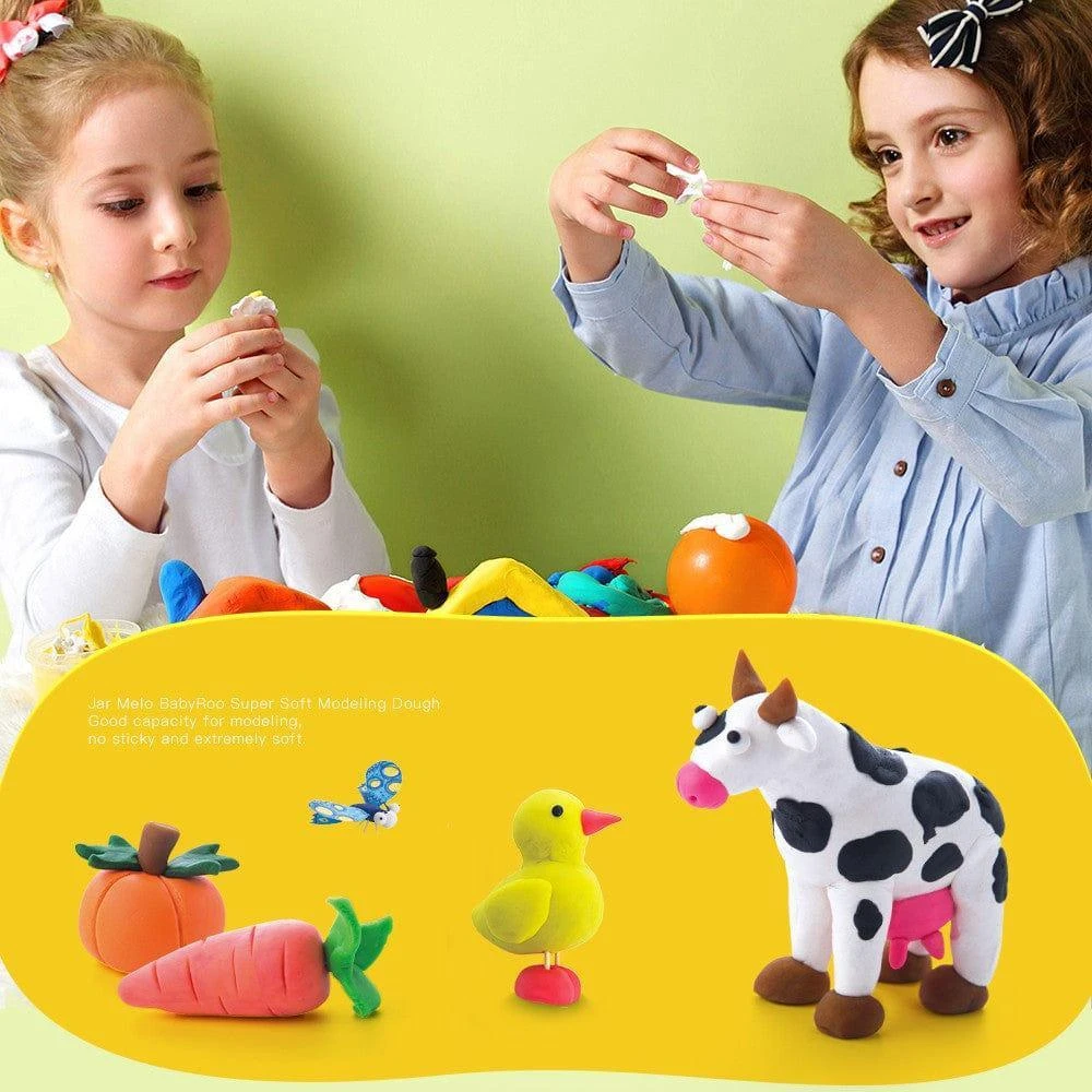 Jar Melo Organic Dough - 6 Colours Craft Kit 4 Jar Melo Organic Dough - 6 Colours Craft Kit - Image 3