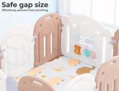 Kids Baby Playpen Safety 10 Panel With Music Toy Pink -Baby Products Shop kids baby playpen safety 10 panel with music toy pink lupipop 10