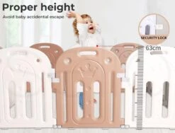 Kids Baby Playpen Safety 10 Panel With Music Toy Pink -Baby Products Shop kids baby playpen safety 10 panel with music toy pink lupipop 8