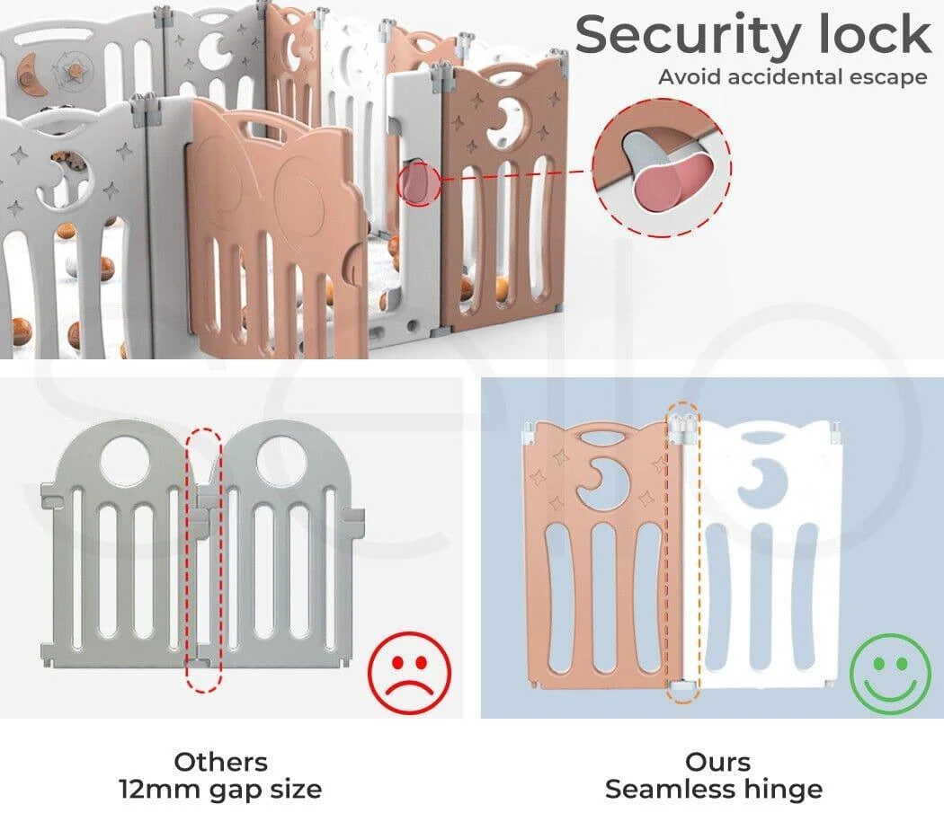 Kids Baby Playpen Toddler Fence With Music Toy 21 Kids Baby Playpen Toddler Fence With Music Toy - Image 19