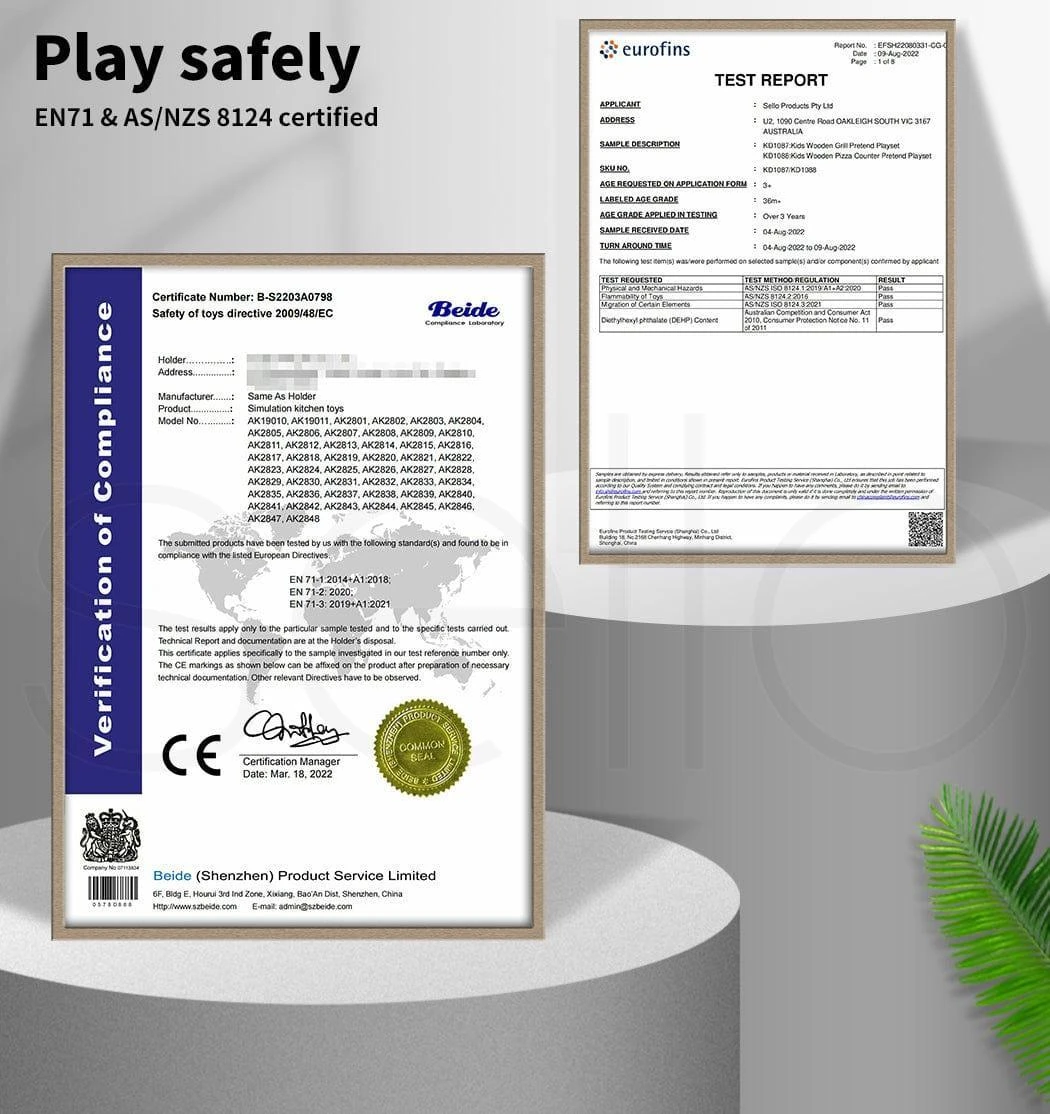 Kids Kitchen Play Set Wooden Toys Children Cooking BBQ Role Food Home Cookware 8 Kids Kitchen Play Set Wooden Toys Children Cooking BBQ Role Food Home Cookware - Image 6