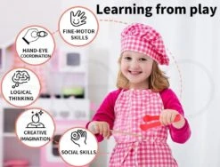 Kids Kitchen Play Set Wooden Toys Children Cooking BBQ Role Food Home Cookware 20 Kids Kitchen Play Set Wooden Toys Children Cooking BBQ Role Food Home Cookware -Baby Products Shop kids kitchen play set wooden toys children cooking bbq role food home cookware lupipop 8