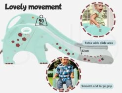 Kids Slide 160cm Extra Long Basketball Hoop Activity Center Toddlers Play Green -Baby Products Shop kids slide 160cm extra long basketball hoop activity center toddlers play green lupipop 10