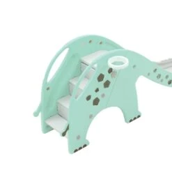 Kids Slide 160cm Extra Long Basketball Hoop Activity Center Toddlers Play Green -Baby Products Shop kids slide 160cm extra long basketball hoop activity center toddlers play green lupipop 4